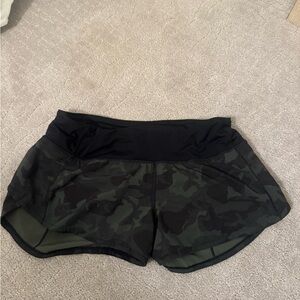 Lululemon Women's Camo Black Shorts